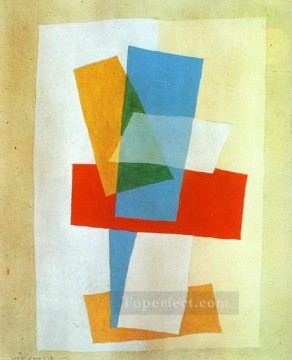 抽象的かつ装飾的 Painting - コンポジション I 1920 キュビズム